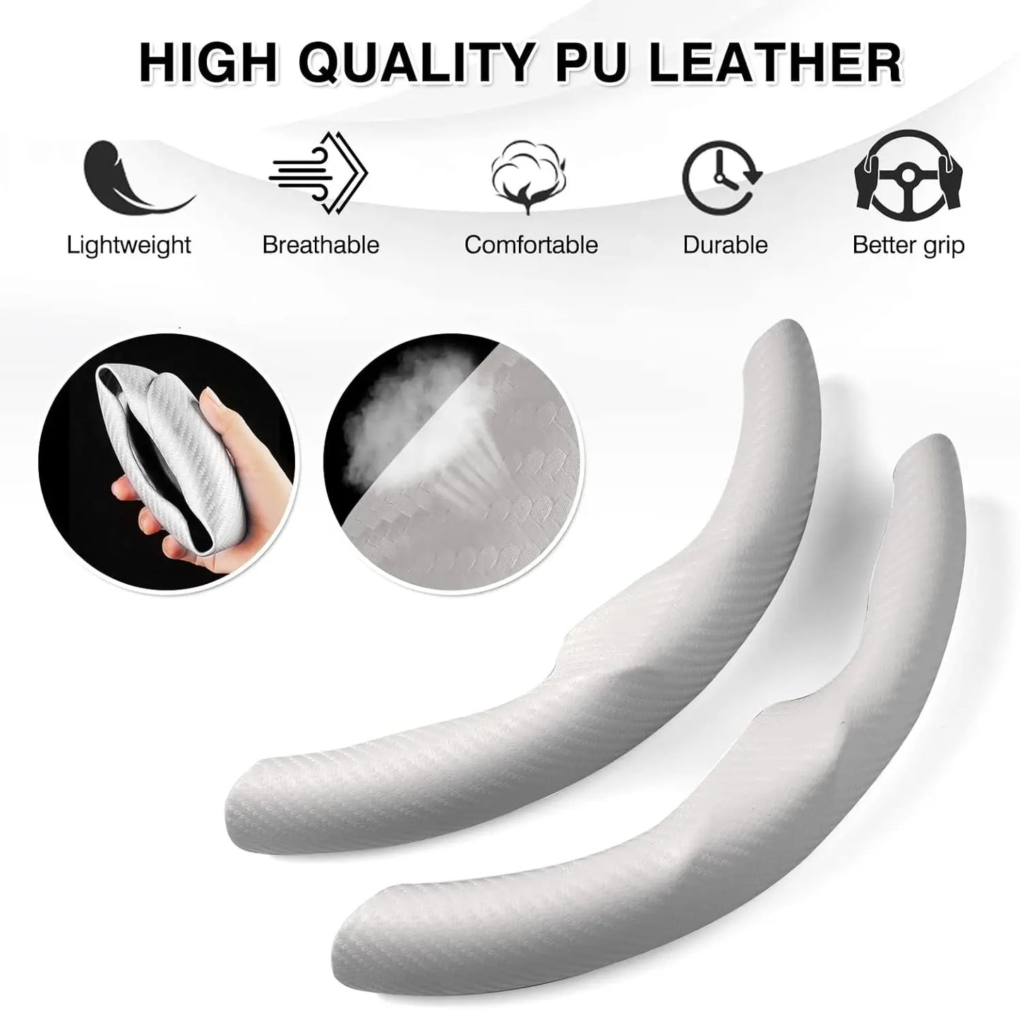 Custom-Fit Carbon Fiber Steering Wheel Cover for Tesla Model 3 & Model Y (2017–2025)