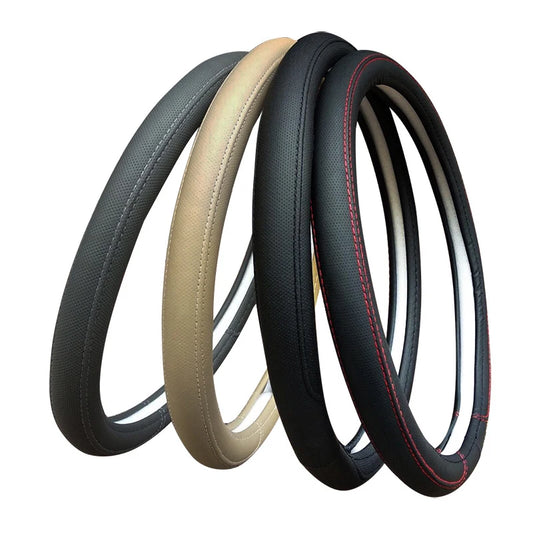 Universal Braided Steering Wheel Cover | Anti-Slip M Size 14.5"-15" Car Interior Upgrade
